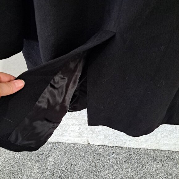 Brooks Brothers 346 Men's Size 46 Long Black Cashmere Wool Blend Luxury Coat... - Picture 6 of 12